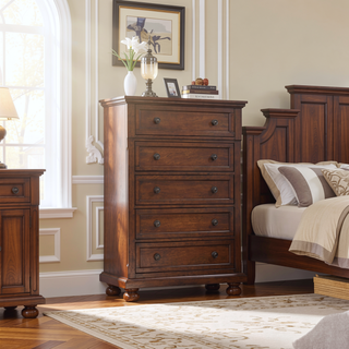 Sunvega Gray Modern Nightstand with Full Extension Drawers and Felt-Lined Top