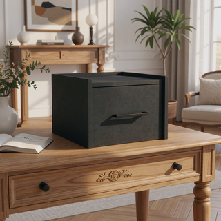 Sunvega Floating Nightstand with Handy Drawer and Surface for Bedroom Storage