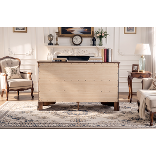 Sunvega Dark Brown Tufted Polyurethane Upholstered King Size Bed Frame