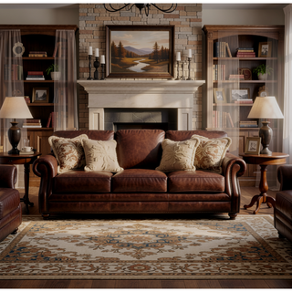 Sunvega Transitional Brown Finish Wood Frame Dining Bench with Beige Upholstered Seat