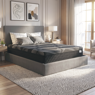 Sunvega Diamond Matrix Copper Cooling Hybrid Waterfall Top Mattress with Medium Feel
