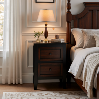 Sunvega Fully Assembled 6 Drawer Dresser with French Dovetail Wood Veneer Finish