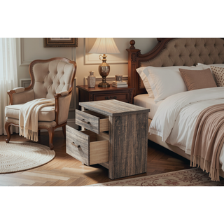 Sunvega Gray Oak Wood Dresser with a 59 x 16 x 36 Inch Dimension