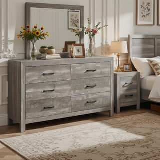 Sunvega Natural Finish Full Bed with Headboard Footboard and Rails