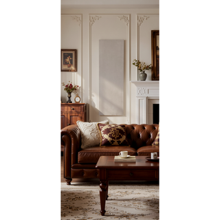 Sunvega Dark Brown Tufted Polyurethane Upholstered King Size Bed Frame