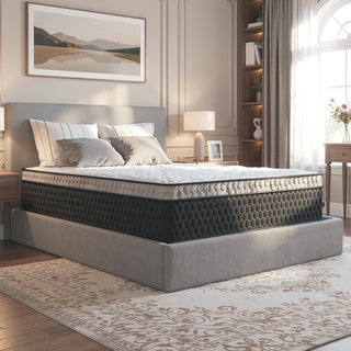 Sunvega Ultra Cooling Copper Infused Hybrid Mattress with Euro-Top and Dynamic Edge Coils