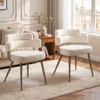 Sunvega Upholstered Dining Chair with Heavy Duty Iron Frame and Padded Seat