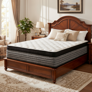 Sunvega 16 in. Hybrid Pocket Coil and Gel Memory Foam Mattress for Enhanced Support