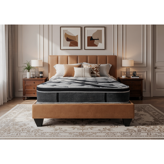 Sunvega Plush Euro Top Hybrid Pocket Coil Full Size Mattress in a Box