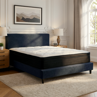 Sunvega Hybrid Plush Queen Mattress with Pocketed Coils and Cooling Fabric