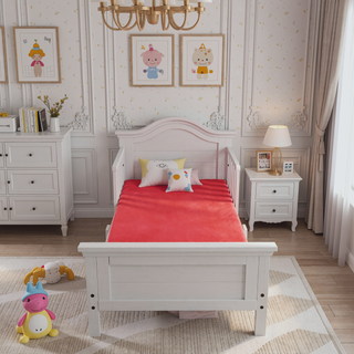 Sunvega Kids 5 Inch Red Twin Mattress with Water Resistant Cover and Memory Foam