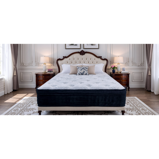 Sunvega Hybrid Plush Queen Mattress with Pocketed Coils and Cooling Fabric