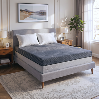 Sunvega Hybrid Core 14" Pocket Spring Memory Foam Mattress with Waterfall Ticking Cover