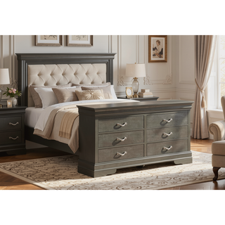 Sunvega Metallic Black Transitional Storage Solution with Multiple Drawers