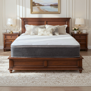 Sunvega Plush Queen Size Hybrid Mattress with Gel Memory Foam and Pocket Coils