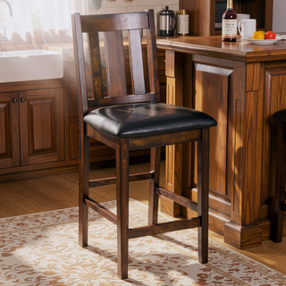 Sunvega Espresso Finish 6-Piece Dining Set with Table Bench and 4 Chairs