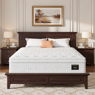 Sunvega King Size 14'' Hybrid Mattress with Memory Foam and Pocket Springs