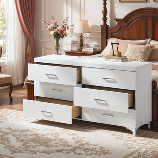Sunvega Contemporary White Queen Size Platform Bed with LED Light Headboard