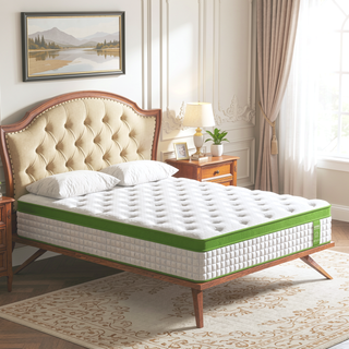 Sunvega King Size Hybrid Mattress with Gel Memory Foam and Pocket Springs for Pressure Relief