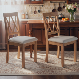 Sunvega Modern Faux Marble Dining Table with Solid Wood Legs for Kitchen Living Room