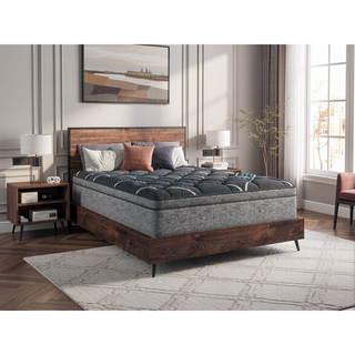 Sunvega 15" Euro Top Plush Cooling Mattress with Pocketed Coils and Gel Foam Support