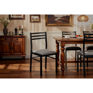 Sunvega 3-Piece Drop Leaf Dining Table Set with 2 Padded Chairs for Small Kitchen