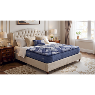 Sunvega Pocket InnerSpring Unit with Memory Foam and Super Soft Fabric Cover
