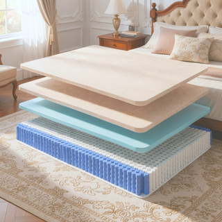 Sunvega Ultra Cooling Copper Infused Hybrid Mattress with Euro-Top and Dynamic Edge Coils