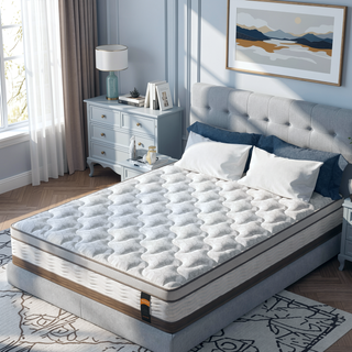 Sunvega 14 Inch King Cooling Gel Hybrid Mattress with Pocket Springs for Balanced Comfort