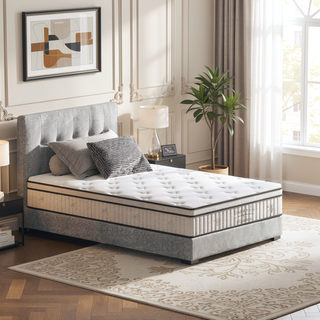 Sunvega 10 Inch Twin Size Hybrid Mattress with Individually Pocketed Innerspring