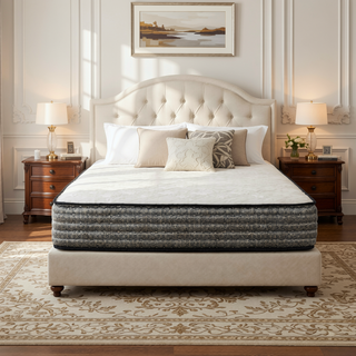 Sunvega 12 in. Plush Gel Memory Foam Hybrid Pocket Coil Mattress for Enhanced Support