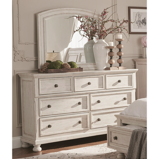 Sunvega Antique Brown Finish Nightstand with Hidden Drawer and Bun Feet