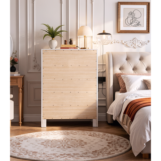Sunvega Dark Brown Tufted Polyurethane Upholstered King Size Bed Frame