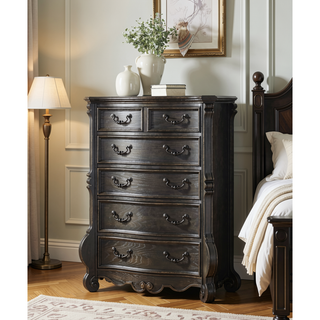 Sunvega Rhapsody Lift Top Chest in Dark Brown Multi Step Molasses Finish