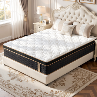 Sunvega Extra Plush King Hybrid Mattress with Gel Memory Foam and Edge Support