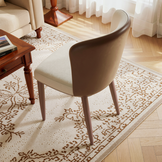 Sunvega Modern PU Leather Dining Chair with Ergonomic Comfort Design for Home and Office