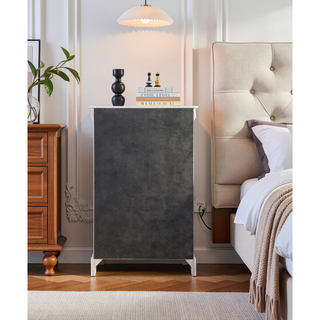 Sunvega Platinum Chest with Five Spacious Drawers and Brushed Nickel Handles