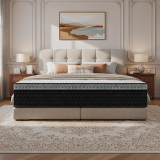 Sunvega Ultra Cooling Copper Infused Hybrid Mattress with Euro-Top and Dynamic Edge Coils
