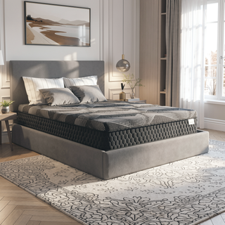Sunvega Diamond Matrix Copper Cooling Hybrid Waterfall Top Mattress with Medium Feel