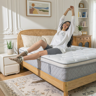 Sunvega Cooling Gel Memory Foam Hybrid Mattress with Medium Firmness for Individual Pocket Spring