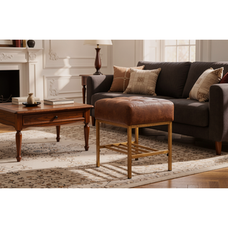 Sunvega Teddy Fabric Upholstered Storage Bench with Shelf for Bedroom Living Room