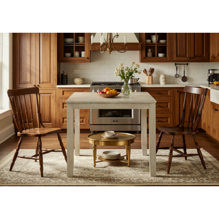 Sunvega Contemporary Gray Finish Rectangular Dining Table Seating Six