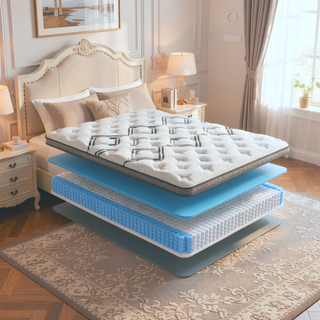 Sunvega Diamond Soto Cooling Copper Conforming Hybrid Luxurious Euro-Top Mattress