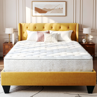 Sunvega 9 in. Full Size Pocket Coil Spring Mattress with Pressure Relief and Low Motion Transfer
