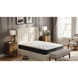 Sunvega King 12 Inch Medium Firm Euro Top Hybrid Memory Foam Mattress