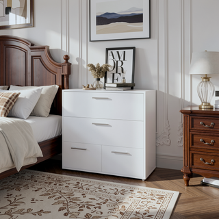 Sunvega White Bedroom Drawer for Clothing Accessories and Office Supplies