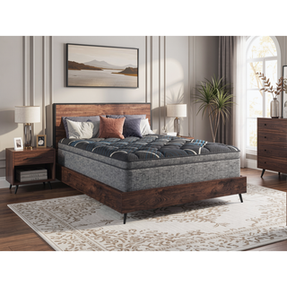 Sunvega 15" Euro Top Plush Cooling Mattress with Pocketed Coils and Gel Foam Support