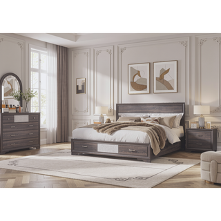 Sunvega Modern 9 Spacious Drawers Dresser with Jewelry Drawer
