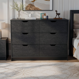 Sunvega Four Drawer Curio with Two Doors and Black Wengue Finish