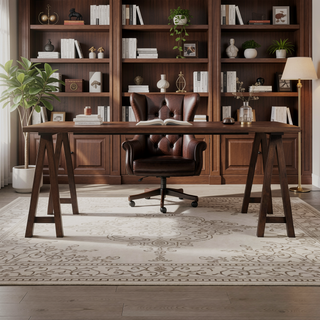 Sunvega 71" Rectangular Farmhouse Wood Dining Table Made from Rubberwood and Natural Oak
